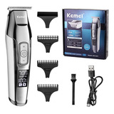 Máquina De Cortar Cabelo Profissional Kemei Elétrica Km 5027