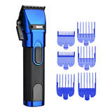 Maquina De Cortar Cabelo Profissional Wmark Ng 121 Display Cor Azul 110v 220v