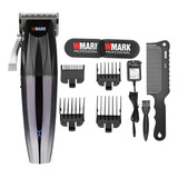Maquina De Cortar Cabelo Wmark Ng 222 Prata Grafite Profissional