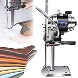 Máquina De Corte De Tecido Elétrica Cortador De Faca Reta De Tecido Vertical Máquina De Corte De Tecido Industrial Com Função De Afiação Automática Ideal Para Têxteis Couro Papel 110V 12 