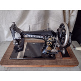 Máquina De Costura Antiga Da Marcar Gritzner Funcionando