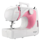Máquina De Costura Elgin Futura Jx 2040 600 Ppm Branco rosa