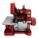 Máquina De Costura Overlock Westpress Gn1 6d Portátil Vermelha 110v