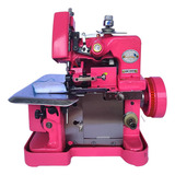 Máquina De Costura Overloque Portátil Semi Industrial Rosa