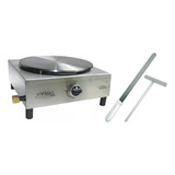 Máquina De Crepe Francês Panquequeira Simples A Gás Ademaq