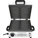 Máquina De Crepe No Palito Crepeira 127v Teflon Inovamaq Cor Inox