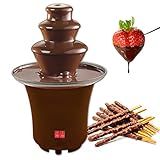 Máquina De Derreter Elétrica De 3 Camadas Fonte De Fondue De Chocolate Mini Pote De Fondue De Chocolate Quente Em Cascata Festa Em Casa Para Queijo Molho De Churrasco Frutas Rancho