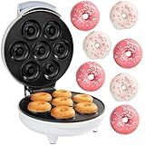 Máquina De Donuts Antiaderente Assa 7 Mini Rosquinhas Donut Assa Pão De Queijo E Bolinhos Potência 1200w 110V Confeitaria Em Casa Cor Branca Ou Preta