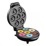 Maquina De Donuts Antiaderente Faz 7 Mini Rosquinhas Donuts 110V Cor Preto 