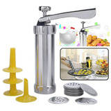 Máquina De Fazer Biscoitos Cookie 20 Moldes Alumínios