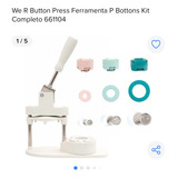 Máquina De Fazer Bottons Button Press Kit Completo We R