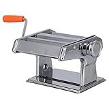 Máquina De Fazer Macarrão Manual De Aço Inoxidável Máquina De Fazer Macarrão Ajustável Com 9 Espessuras Máquina De Rolo De Macarrão Para Bolinhos De Espaguete Inclui Alça Removível E Grampo