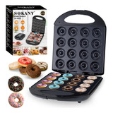 Maquina De Fazer Mini Donuts Rosquinhas 16 Furos 1200w Cor Preto 110v