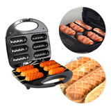 Máquina De Fazer Panqueca Profissional Antiaderente 110v