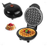Máquina De Fazer Waffle Grill Panqueca Elétrica Prática Mini