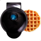 Máquina De Fazer Waffle Panqueca Forma Redonda Mini Gril