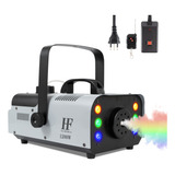 Maquina De Fumaça 1200w 6 Led Rgb Com Controle Festa Eventos