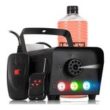 Maquina De Fumaça 600w Leds Rgb Controle Sem Fio 3 Liquido