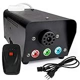 Máquina De FUMAÇA 600w Turbo Luz De Led Frontal RGB Controle Remoto 110V