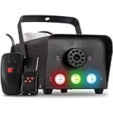 Máquina De Fumaça 700 Watts Profissional Rgb Para Festas Baladas Dj Com Controle Remoto Sem Fio E Xlr 110V 