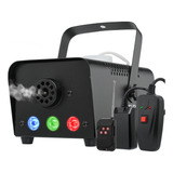 Máquina De Fumaça 700w Dmx 3 Leds Iluminação Rgb 2 Controles