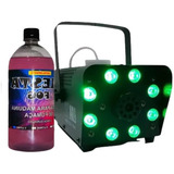 Máquina De Fumaça 750w 8 Led Iluminação Rgb Controle 220v