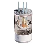 Máquina De Limpeza De Pincéis De Maquiagem Elétrica Limpador De Pincéis Cosméticos USB Automático Portátil Para Conjunto De Pincéis De Maquiagem De Beleza De 