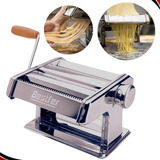 Máquina De Macarrão 3 Tipos De Massa 2 Cilindros De Corte