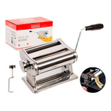 Máquina De Macarrão Cilindro Aço Inox Massa Caseira Talharim