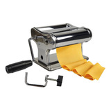 Máquina De Macarrão Massa Cilindro Aço Inox Caseira Completa
