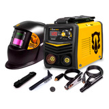 Maquina De Solda Elétrica Inversora 120a 220v Mma C Máscara