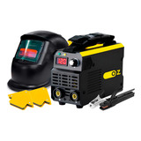 Máquina De Solda Inversora Portatil Mma Tig Eletrodo 120a 220v Mi170d Oz Com Mascara Esquadros E Acessórios