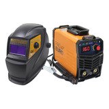 Máquina De Solda Inversora Solda Gp 160a 220v Laranja 60hz Máscara Automática Com Regulagem Pró Euro