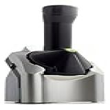 Máquina De Sorvete Caseiro Vegano  Processador De Sobremesas Fit  Base Prata E Preto  220V