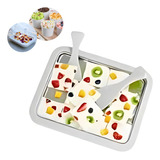 Máquina De Sorvete Instantânea Placa Fria Rolos Gelados