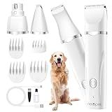 Máquina De Tosa Pets Cachorro 7 Em 1 Kit Gato Tosador Profissional Recarregável Lâminas Precisas E Altura Ajustável Maquininha De Tosar 110V 220V