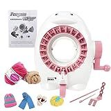 Máquina De Tricô Máquina De Manivela Com 22 Agulhas Teares De Malha Dupla Rotativa Máquina De Tricô Portátil Placa De Tricô Compacta E Leve Para Luvas Roupas Máquina De Fazer Chapéus