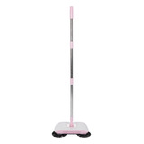Máquina De Varrer À Mão Rosa Household Push Sweeper Mop Broo