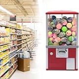 Máquina De Venda Automática De Cápsulas Máquina Comercial De Chicletes De Doces Máquina De Venda Automática De Cápsulas Para Lojas De Varejo Dispensador De Bola Saltitante De Cápsulas Red
