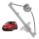 Máquina De Vidro Manual Fox 2003 À 2009 Traseira Esquerda