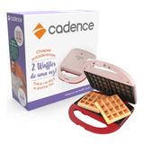 Máquina De Waffle Antiaderente Duet Waf200 Cadence 750w 127v