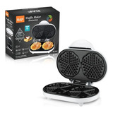 Máquina De Waffle Clássico 220v 10 Corações Cor Branco 220v
