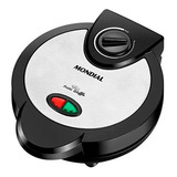 Maquina De Waffles Grill Mondial Gw 01 Inox Luz Piloto 1200w