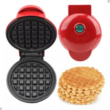 Maquina Elética De Fazer Waffle Antiaderente Mini Panqueca Cor Azul celeste 110v