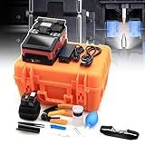 Máquina Emenda Fusão Com Emenda Automática Focus 7S Aquecimento 18S Máquina Solda Fibra óptica Para FTTH Kit Emenda Fusão Arco Com Eletrodos 4 Unidades Cutelo Kit Ferramentas De Decapagem