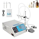 Máquina Envasadora De Líquidos GarveeHom Enchimento Automático De Garrafas De 135 Fl Oz Digital Liquid Filler Controle Digital Para Il Detergente Xampu Líquidos Viscosos Médio Baixa 2 Cabeças 