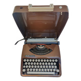 Máquina Escrever Olivetti Lettera 82 Marrom Portátil