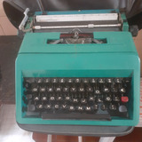 Máquina Escrever Olivetti Mexico Com Bolsa