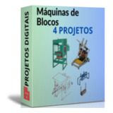 Máquina Fazer Blocos 4 Projetos Cimento Concreto Poedeira
