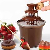 Máquina Fonte Cascata Chocolate Quente Chocolateira Portátil